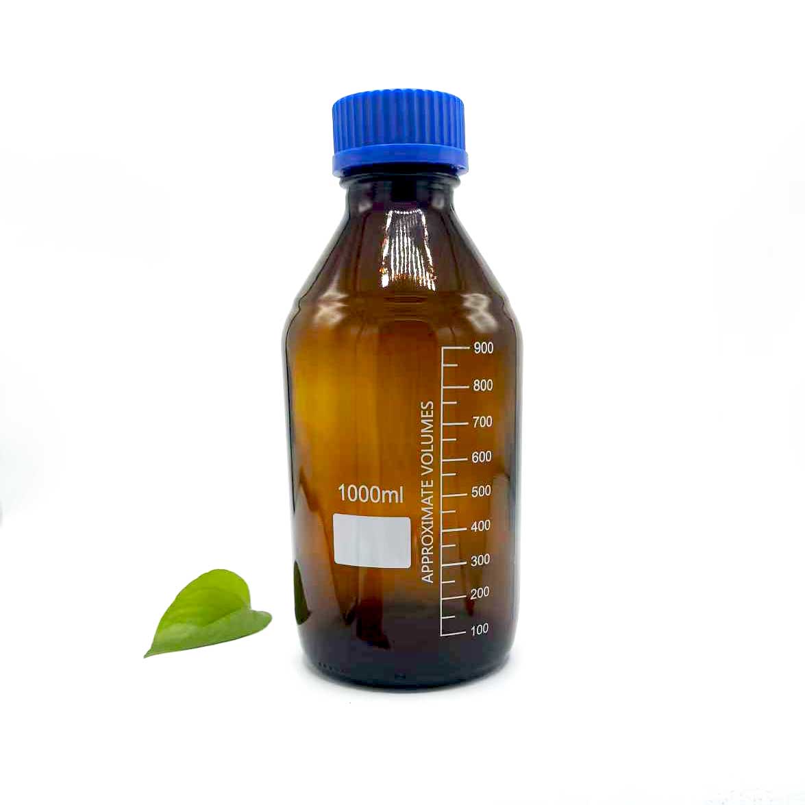 Килибарно стаклено шише со реагенс од 1000 ml Килибарно стаклено шише со реагенс од 1000 ml